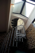 Odessa Wharf: Spiral Stair to Cowl