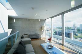 Timber Wharf: Typical living room