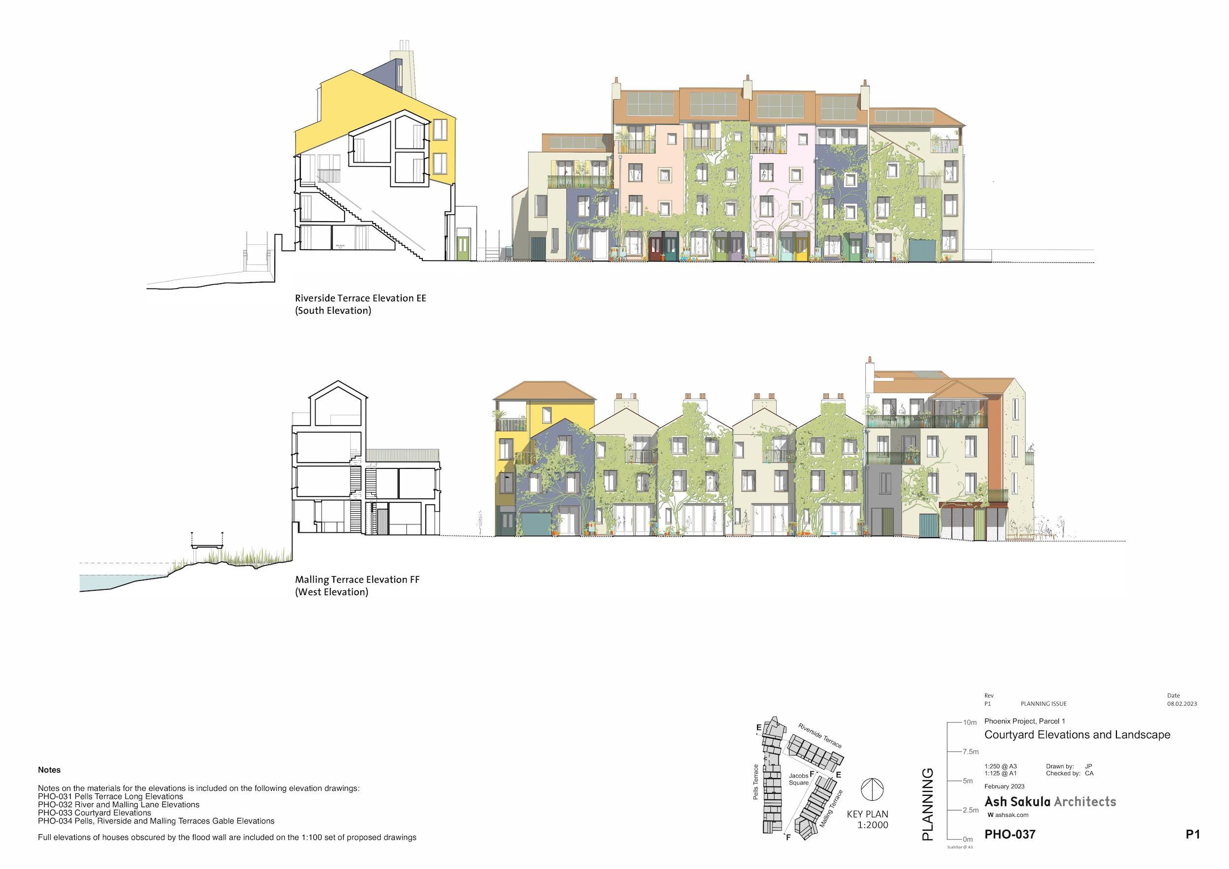 Courtyard elevations