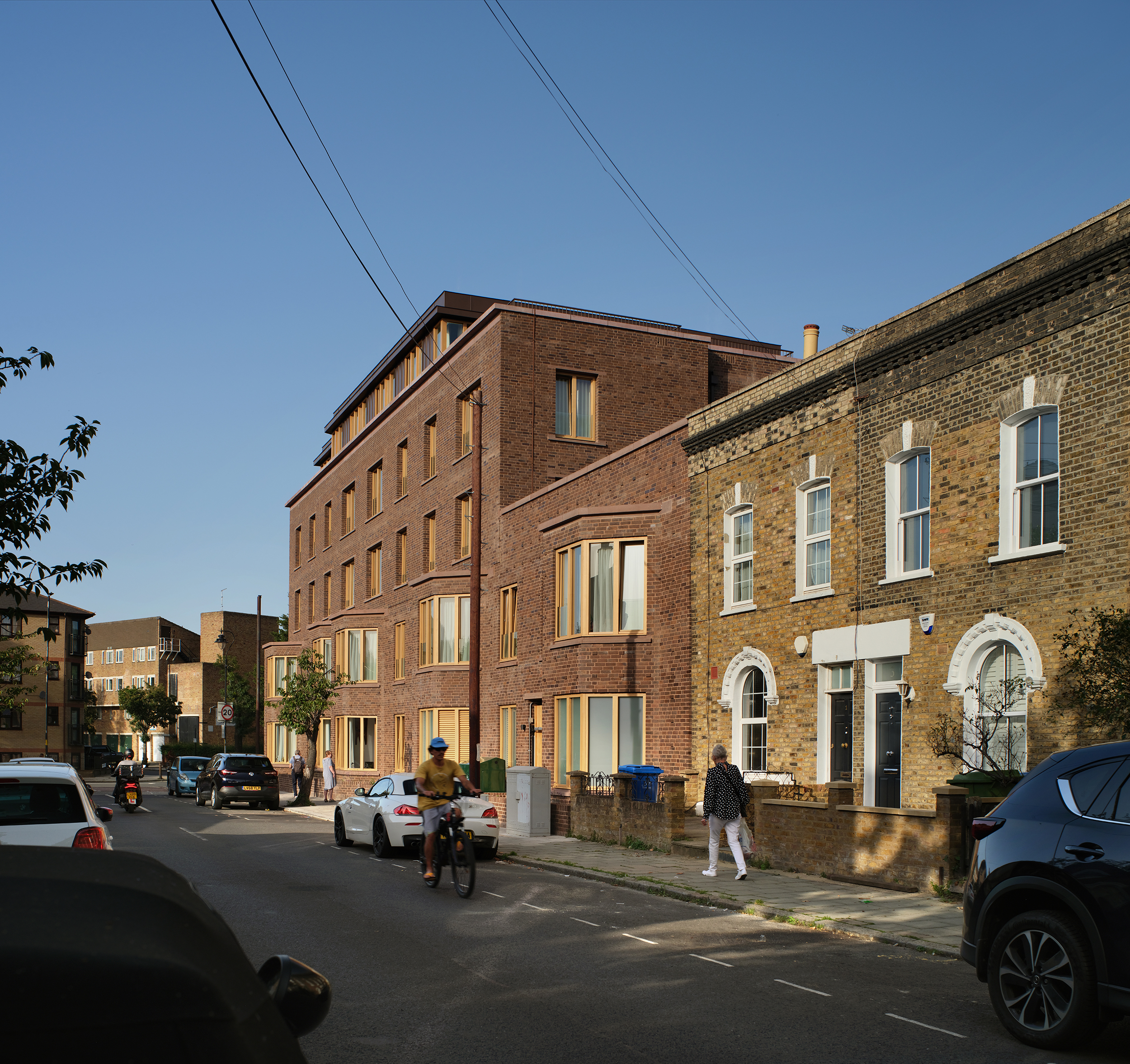 Reverdy Road Elevation, extending the grain of Victorian terraces.