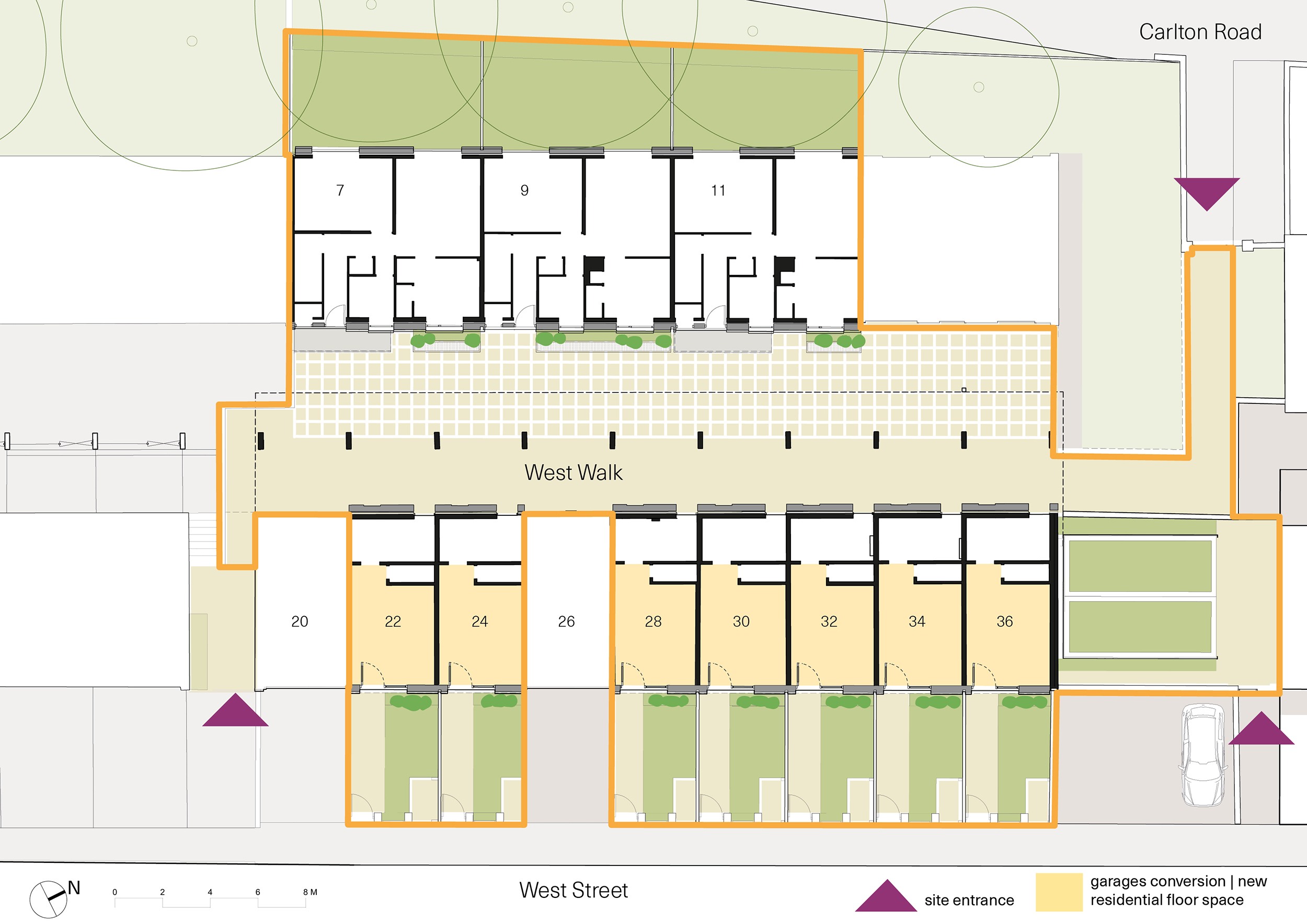 Site Plan (West Walk)