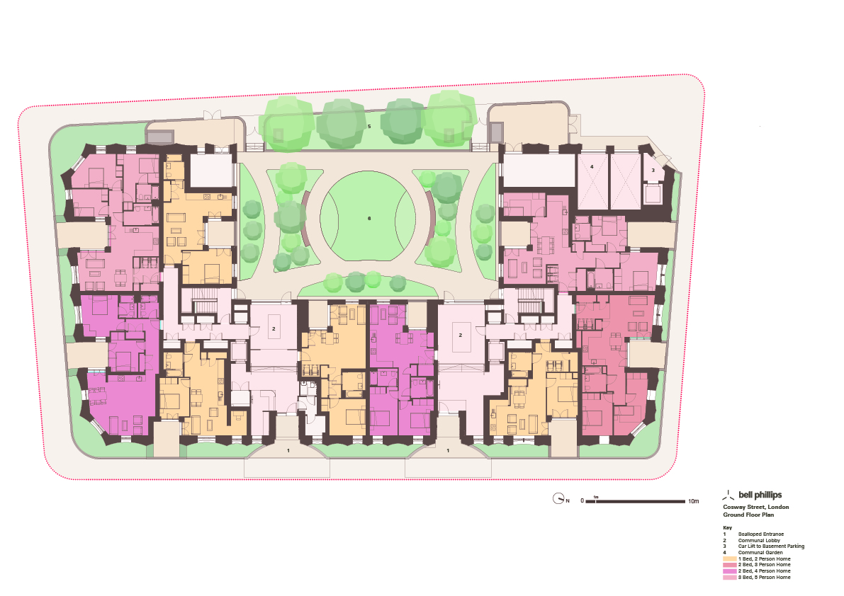 Cosway Street - ground floor plan