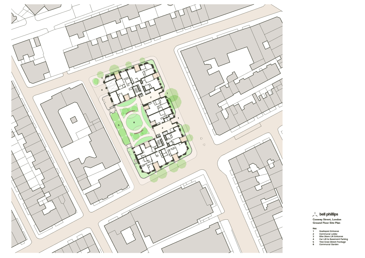 Cosway Street - site plan