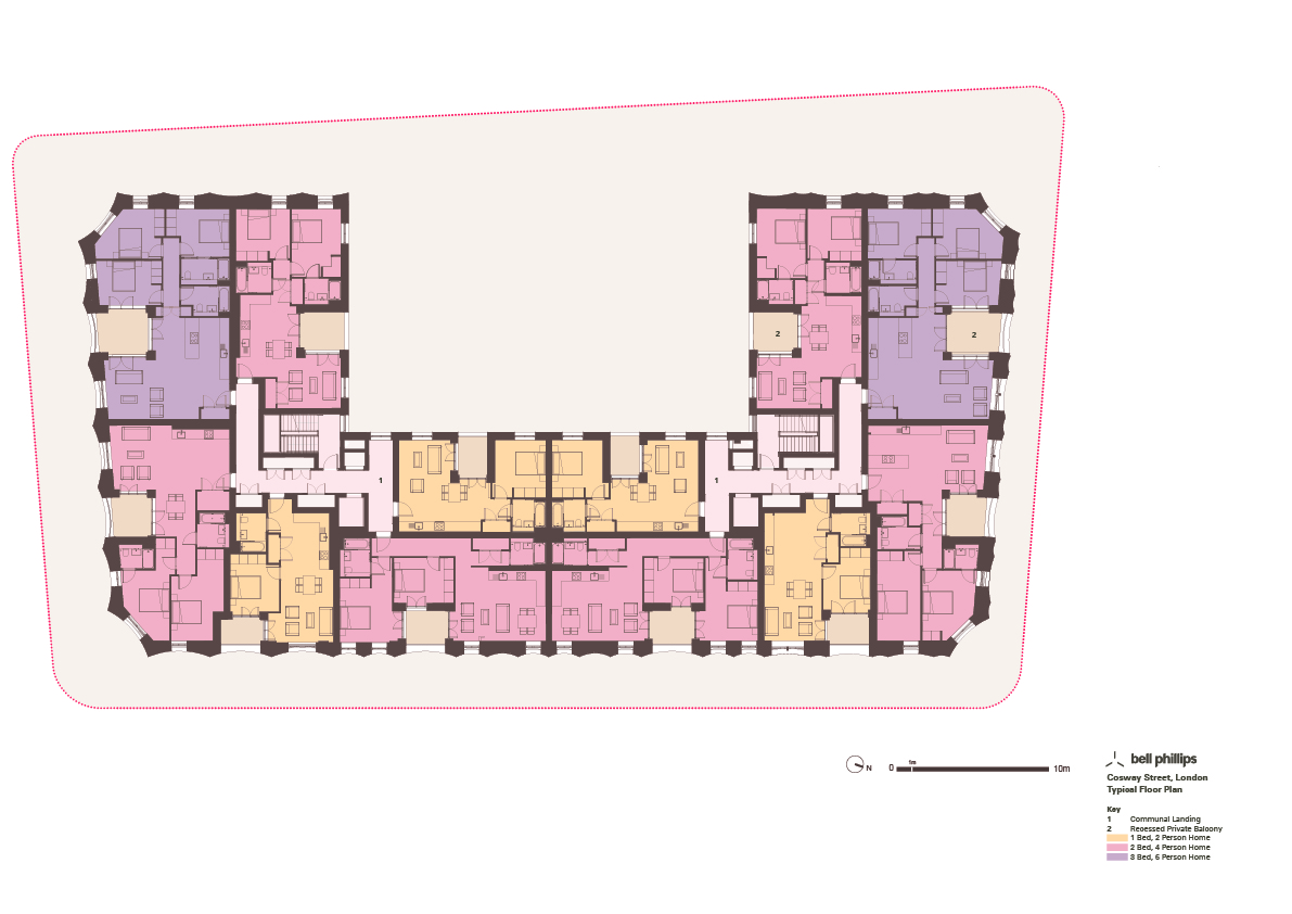 Cosway Street - typical floor plan