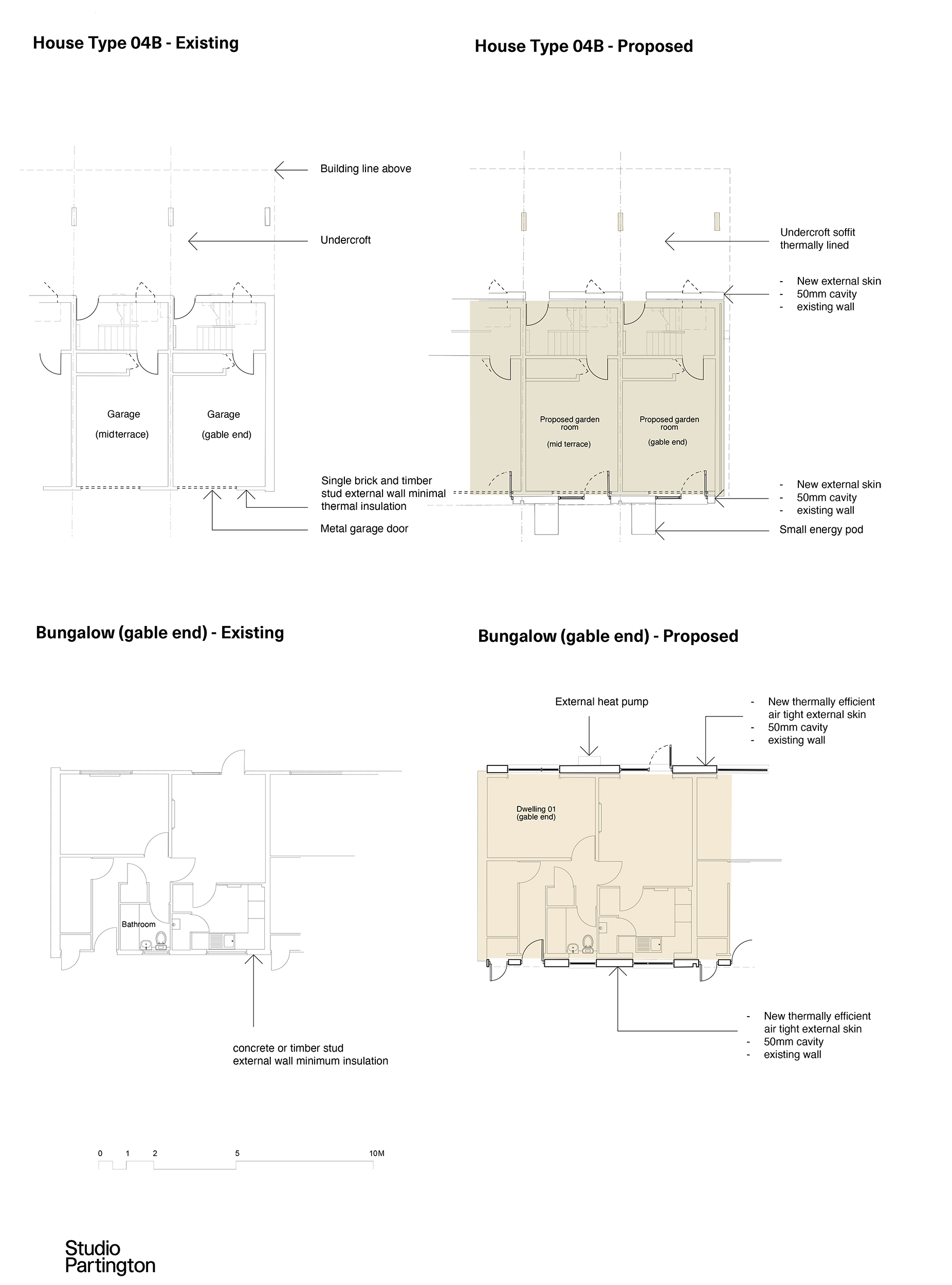 Floor Plans - Bungalow and House Type 04B
