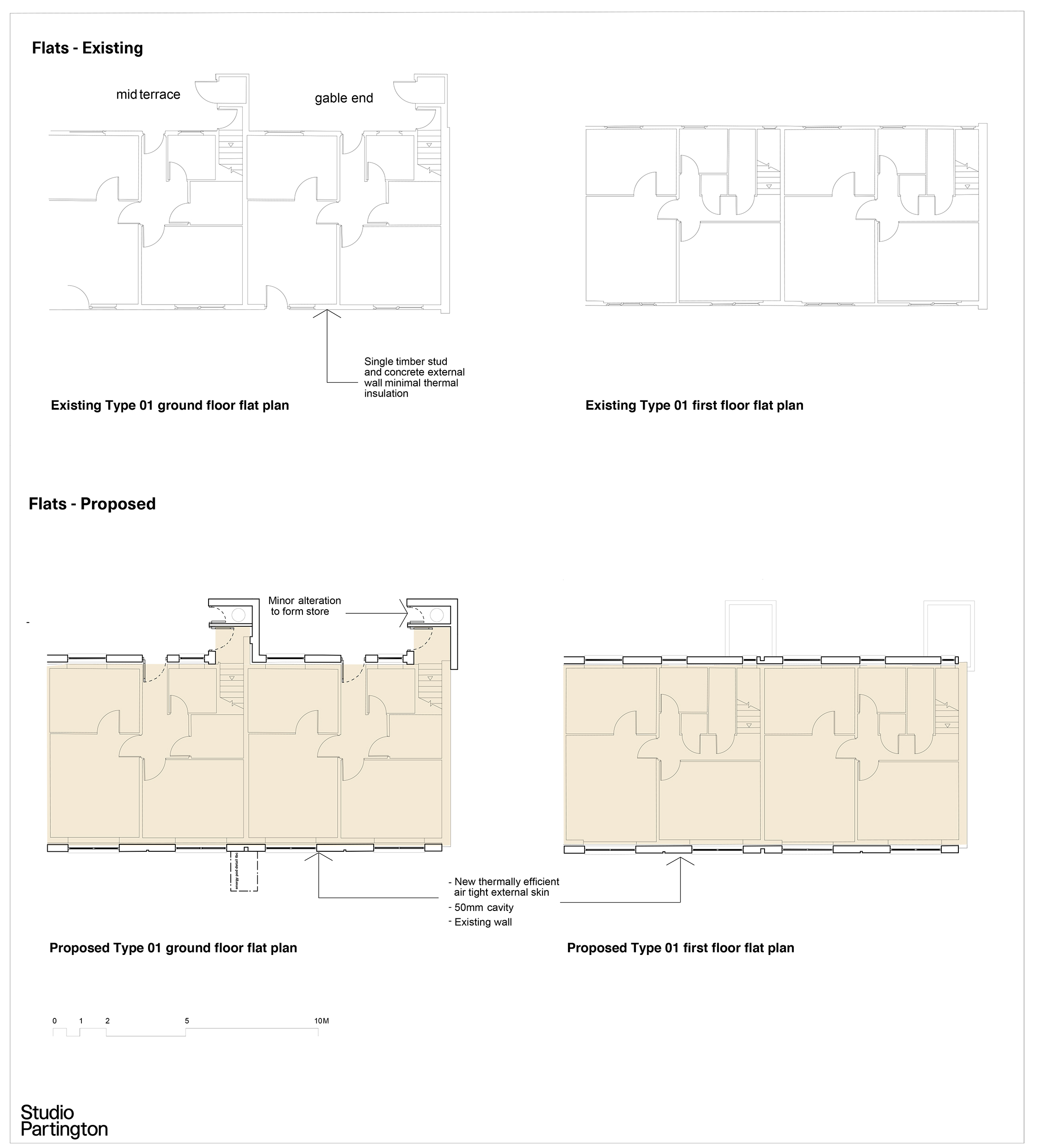 Floor plans - flats