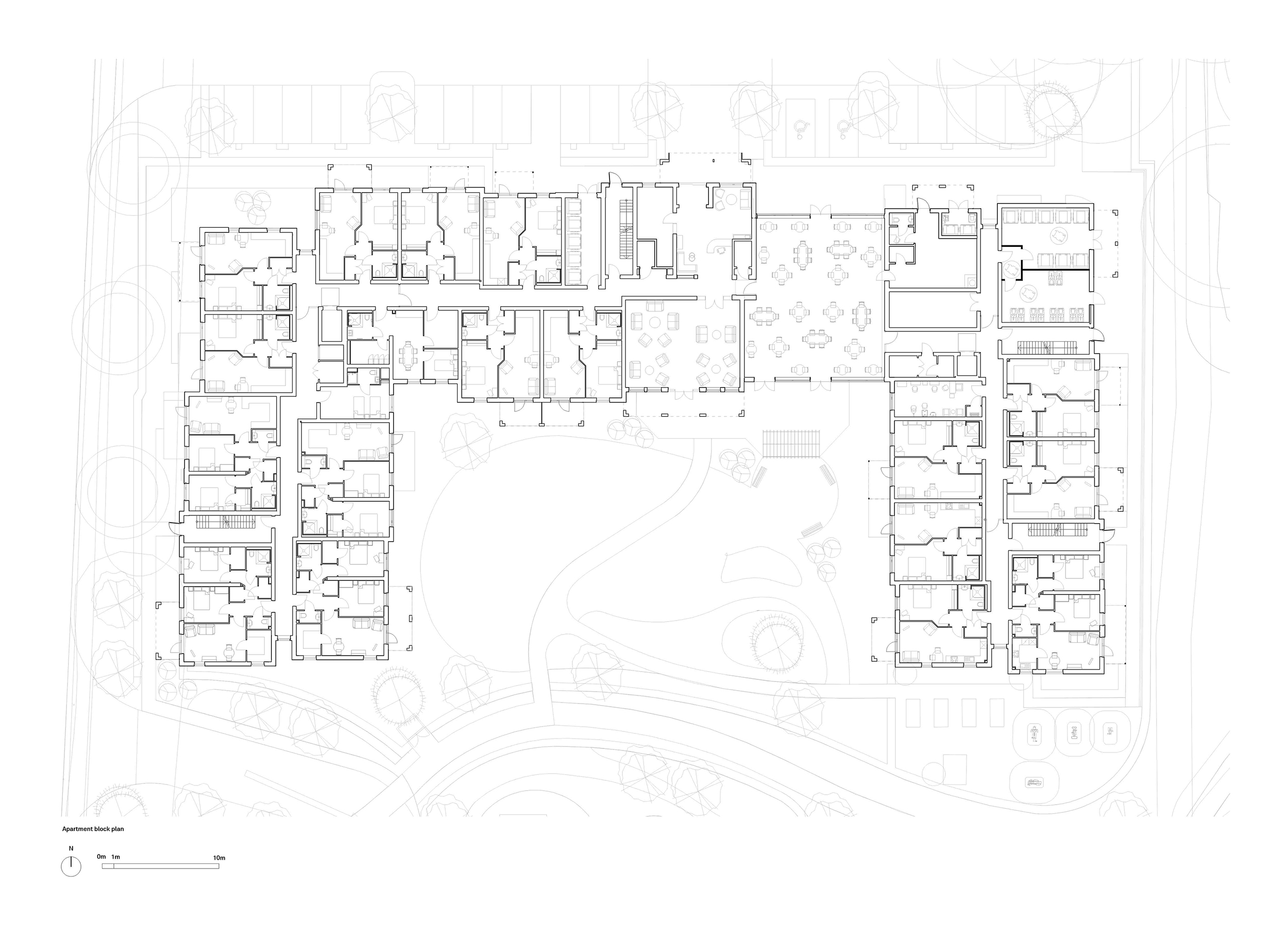 Apartment Block GF Plan