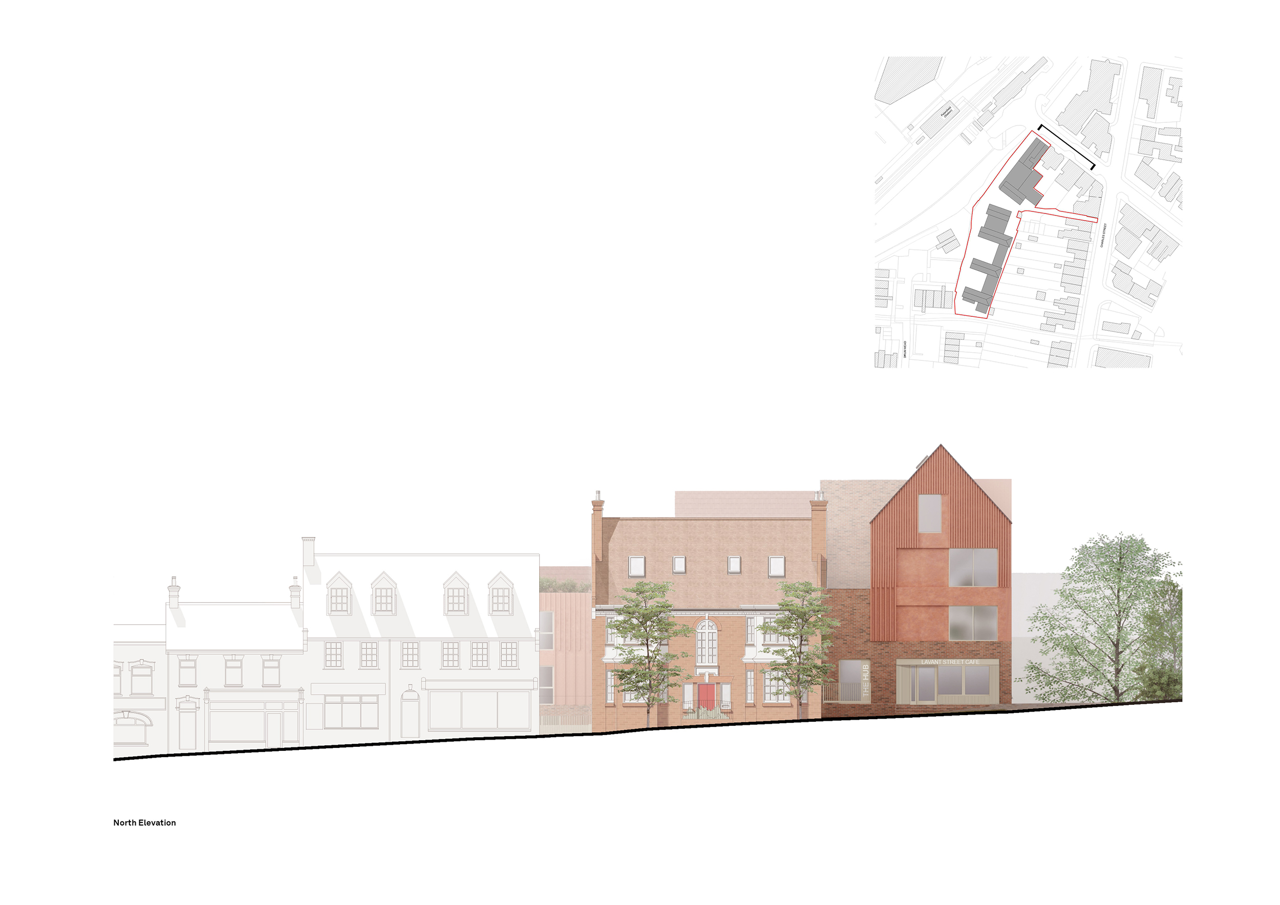 Proposed North Elevation (Lavant Street)
