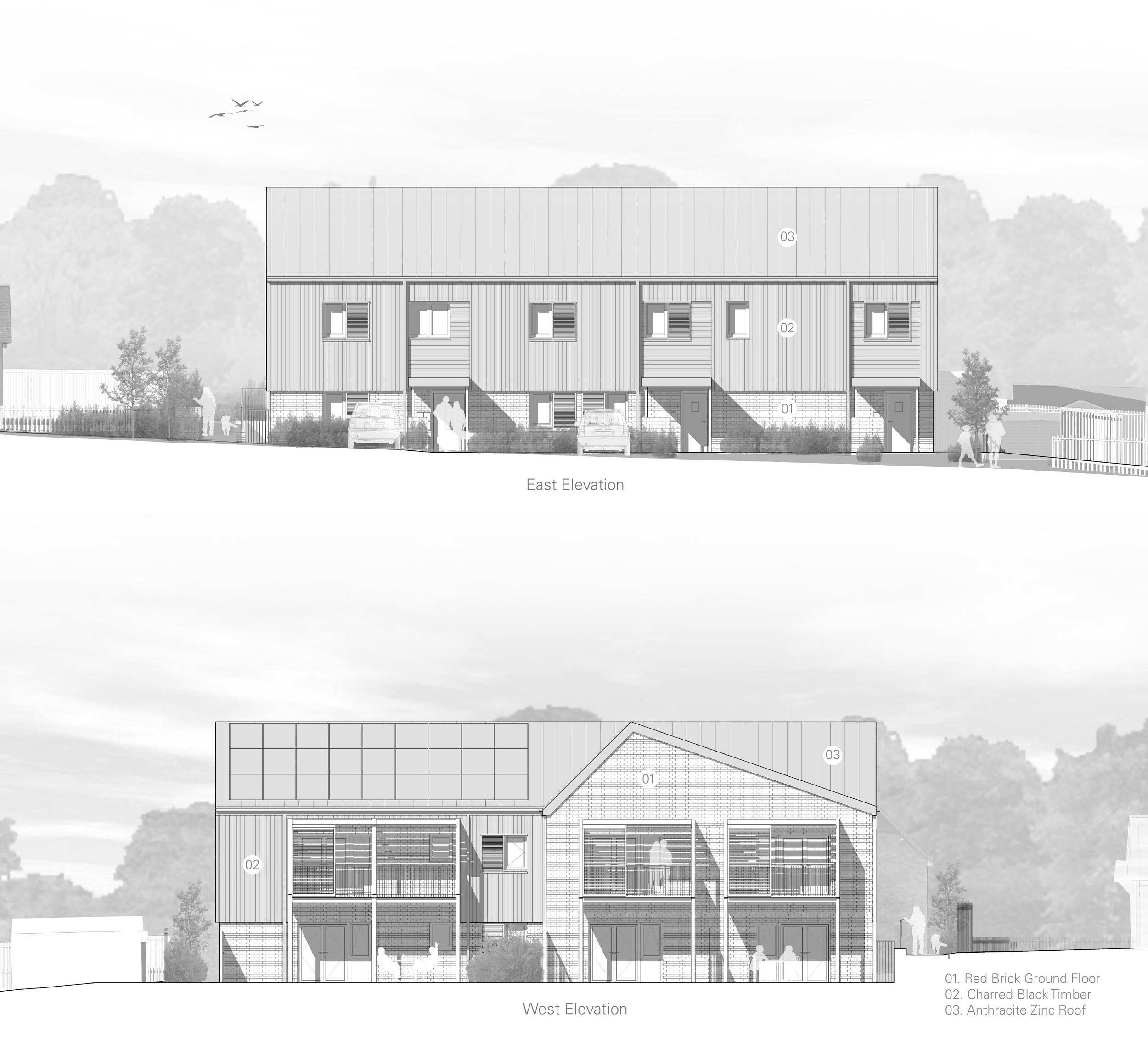 East and West Elevations