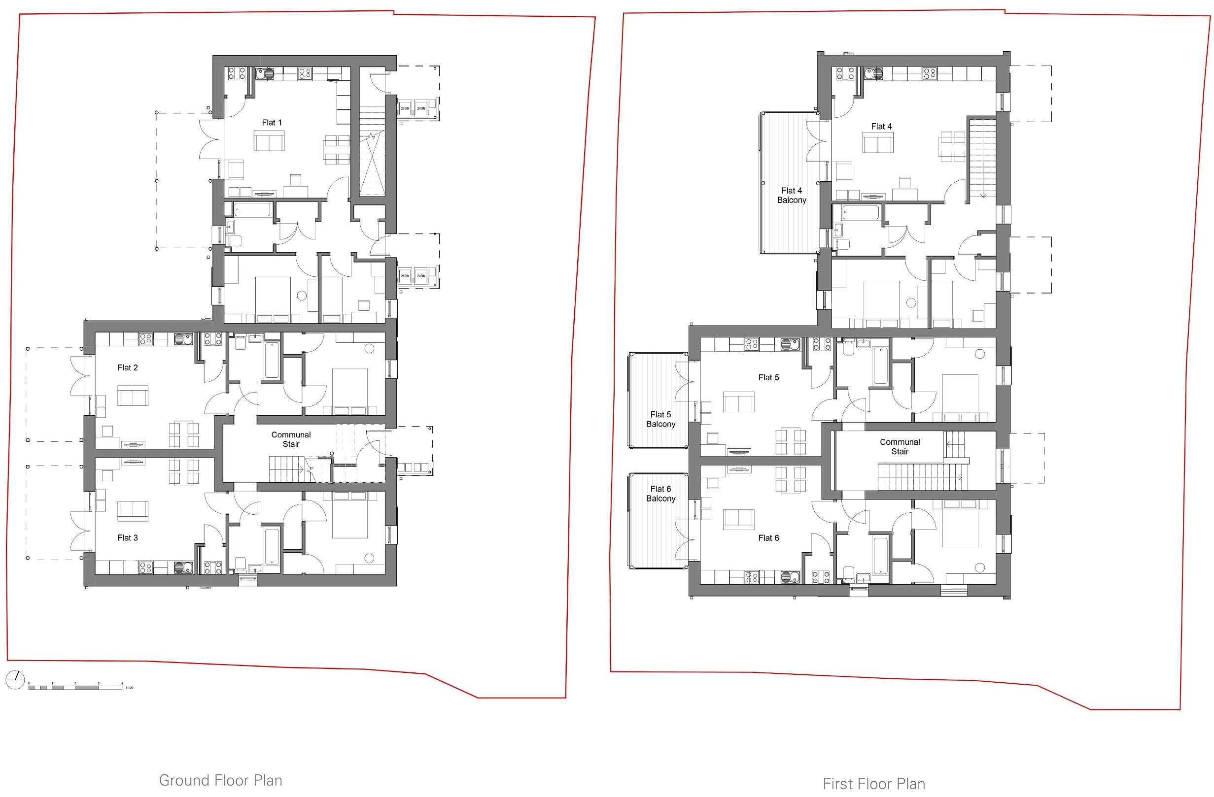Ground and First Floor Plans