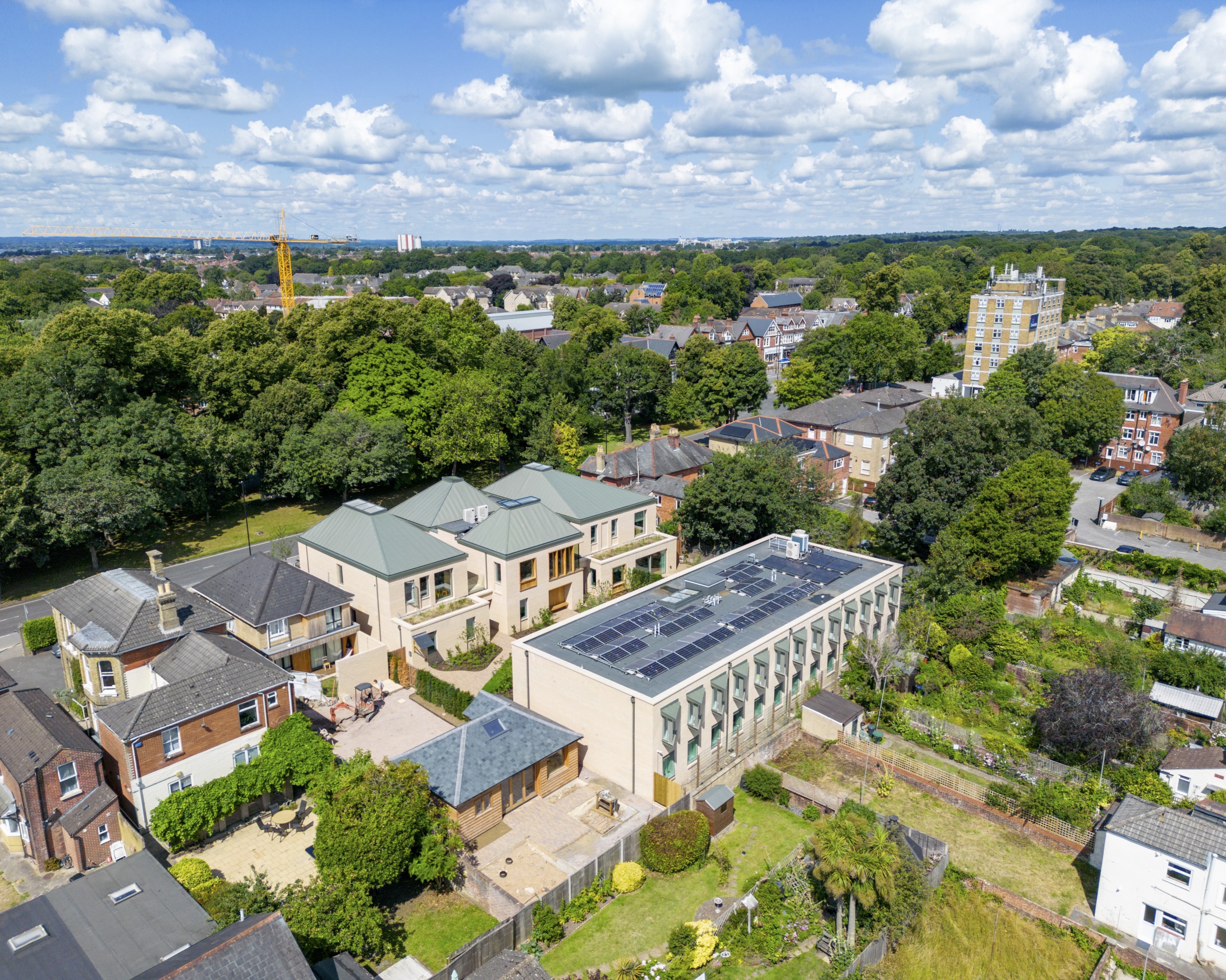 Aerial view from South-East