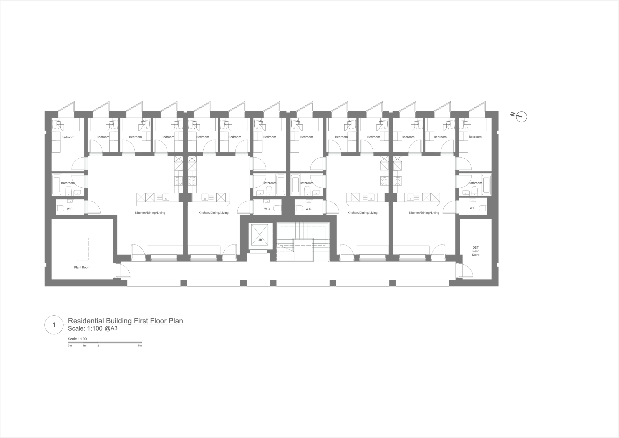 Residential Building - First Floor Plan