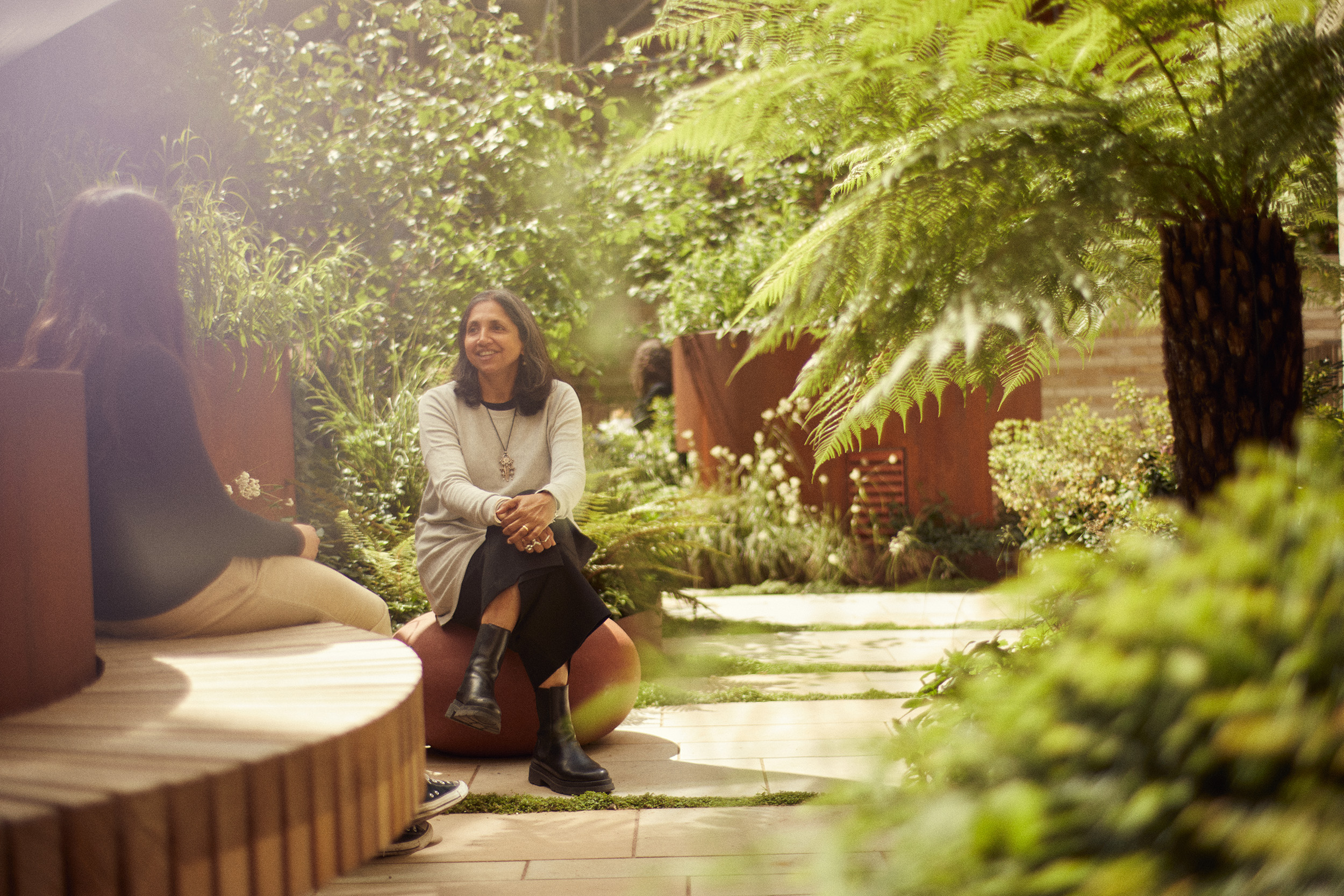 Courtyard in use