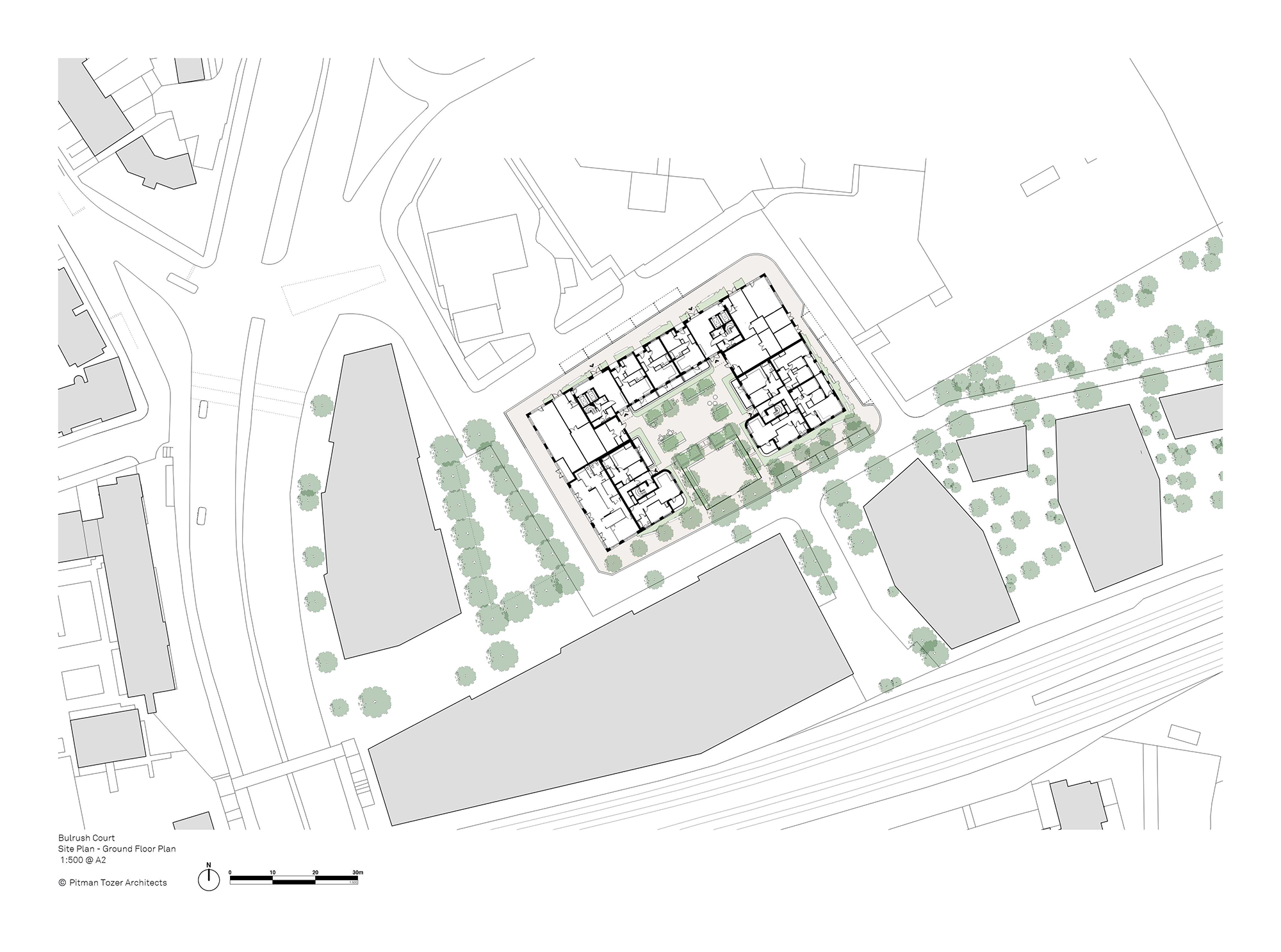 Bulrush Court - Site Plan, Ground Floor Plan
