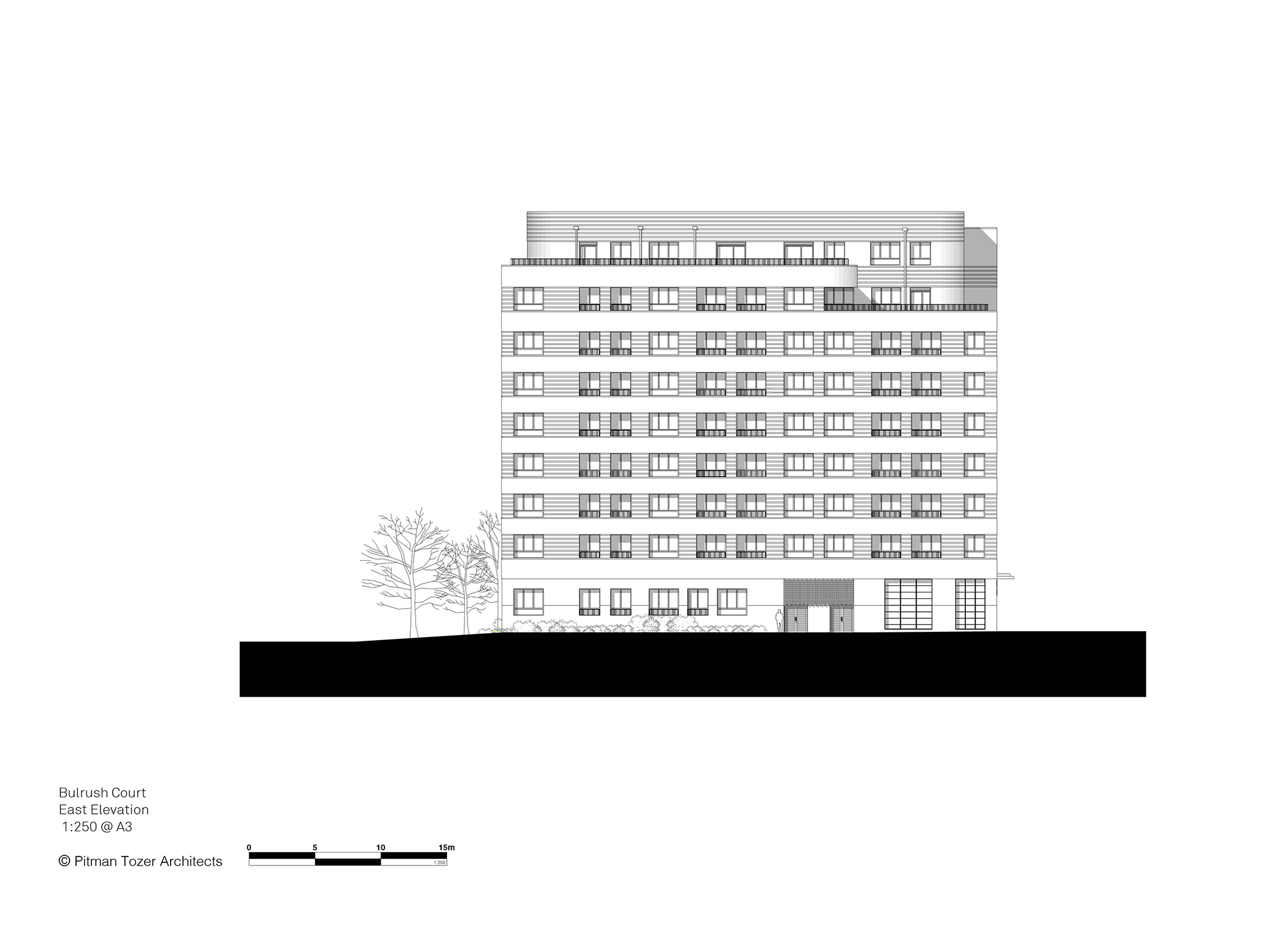 Bulrush Court - East Elevation