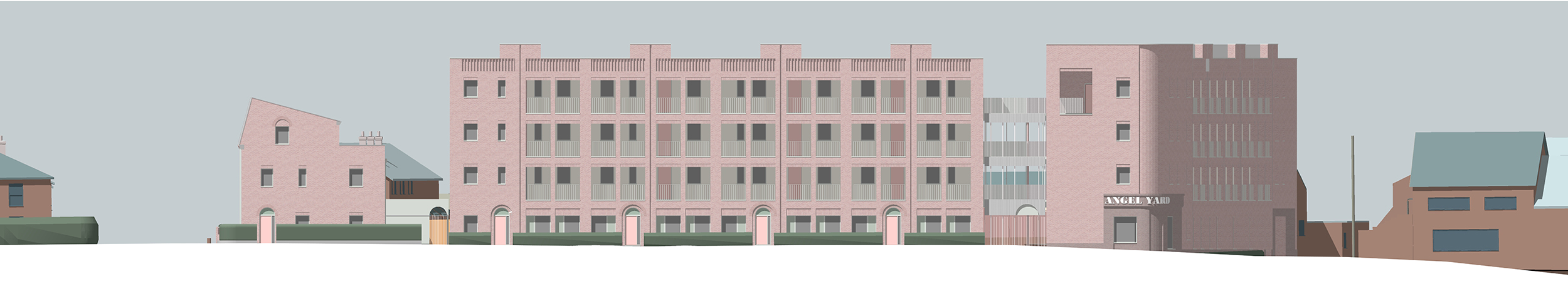 Angel Yard Sussex Street elevation