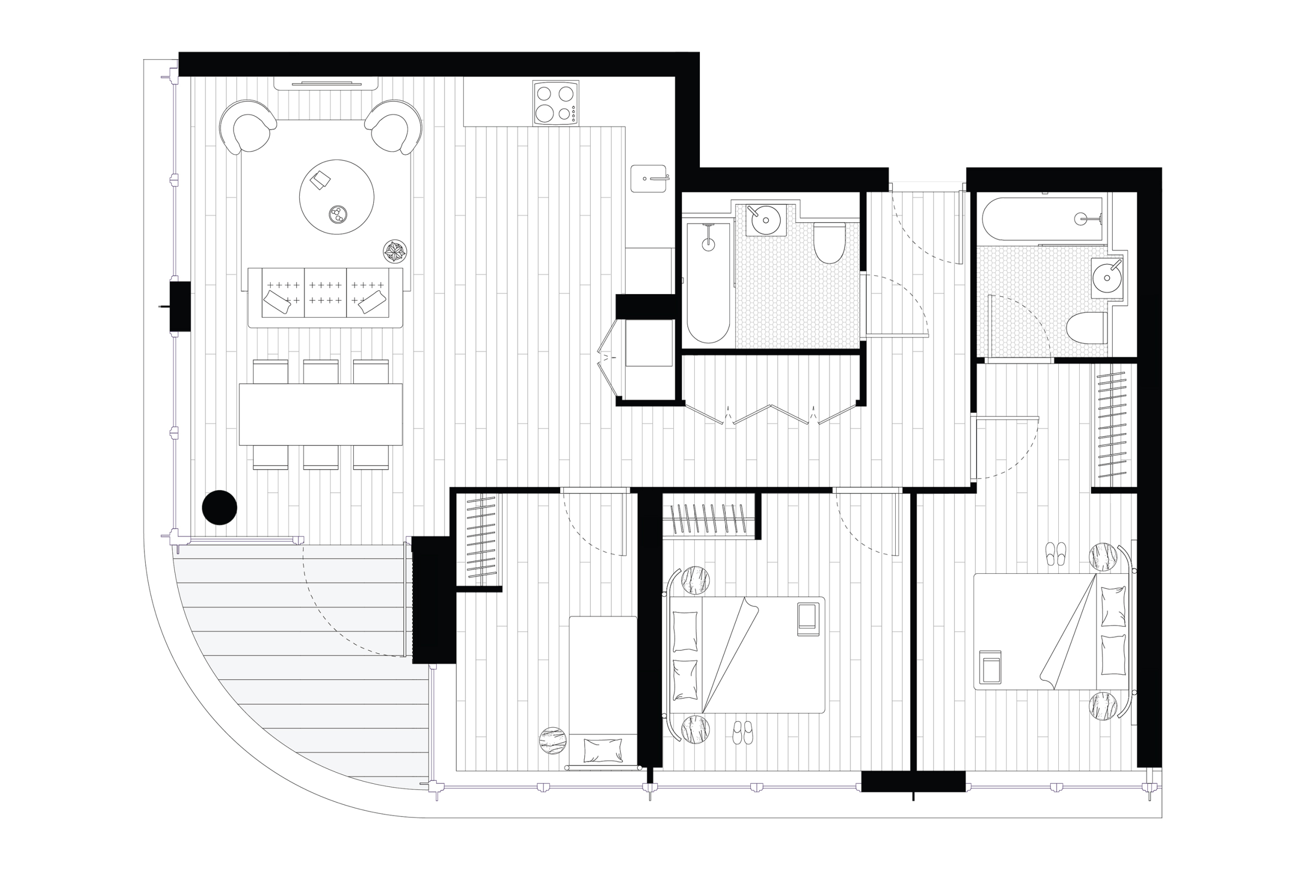 Wembley Link 3 bed floor plan