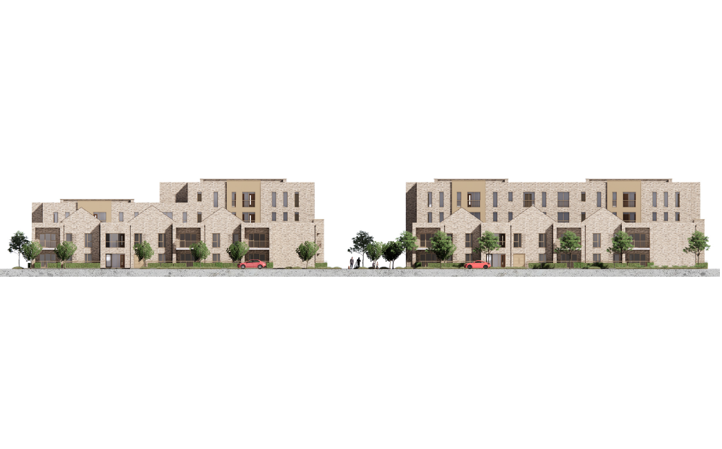 Large Apartment Blocks - South West Elevation