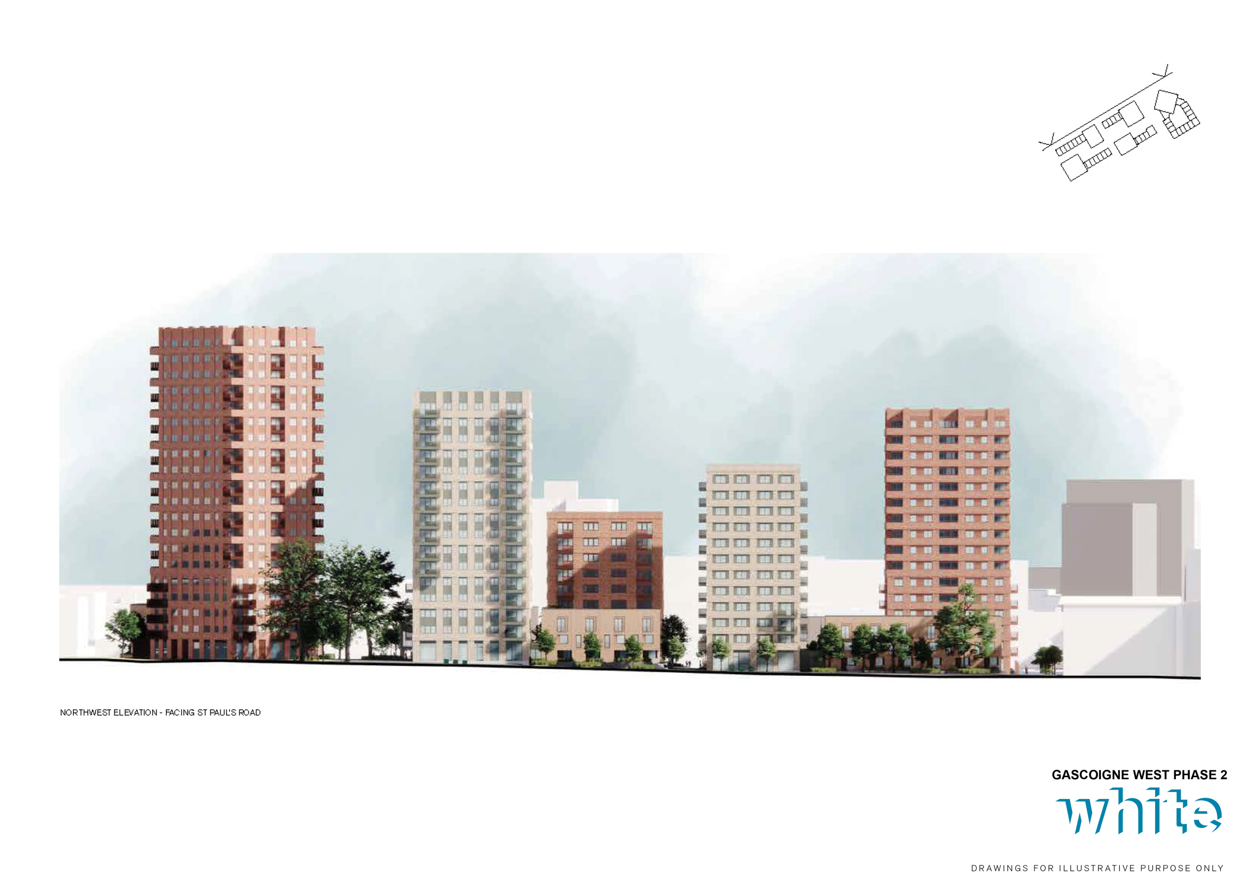 GW2_Elevation St Pauls Rd_White Arkitekter