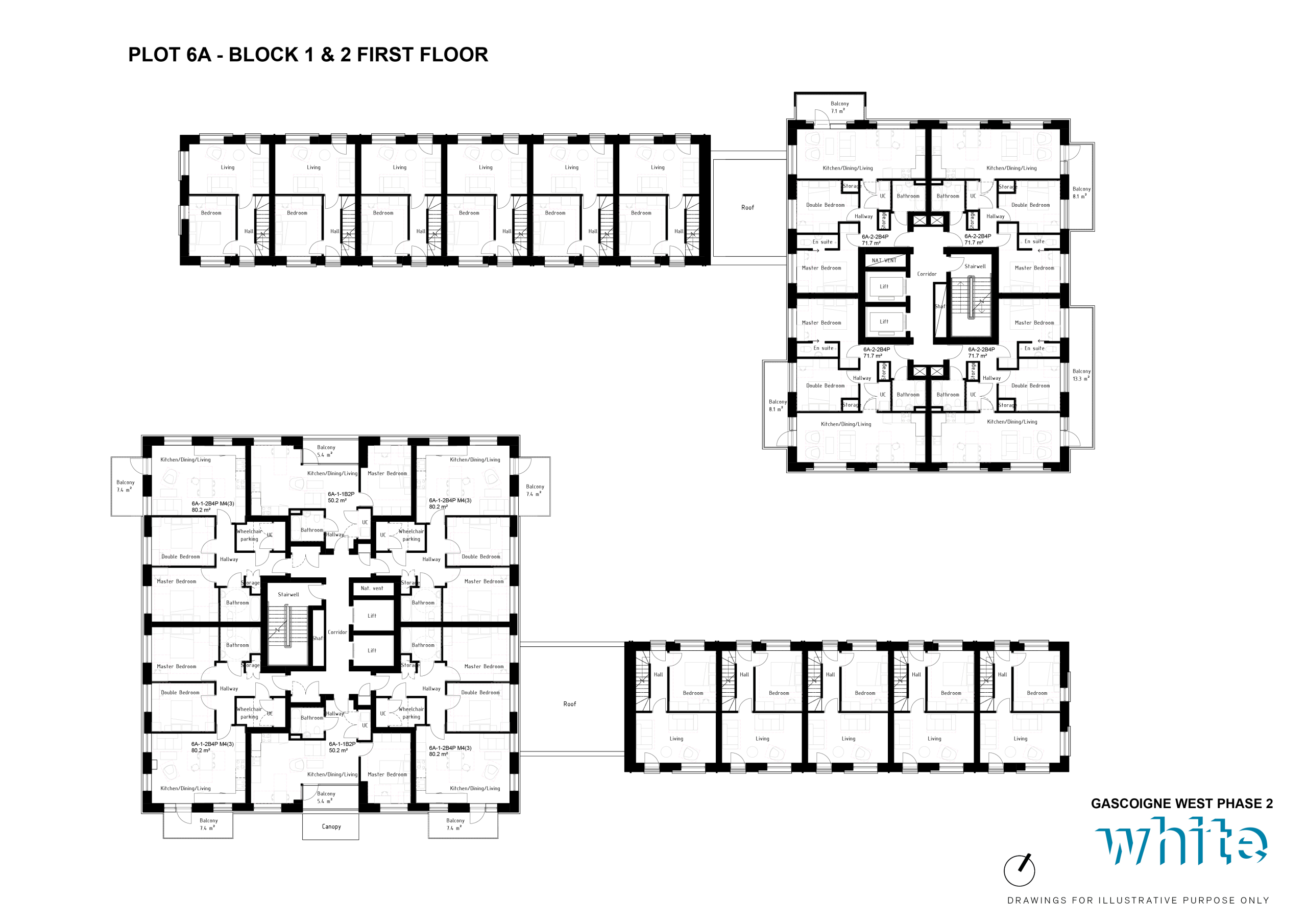 GW2_Plot 6A First floor layouts_White Arkitekter