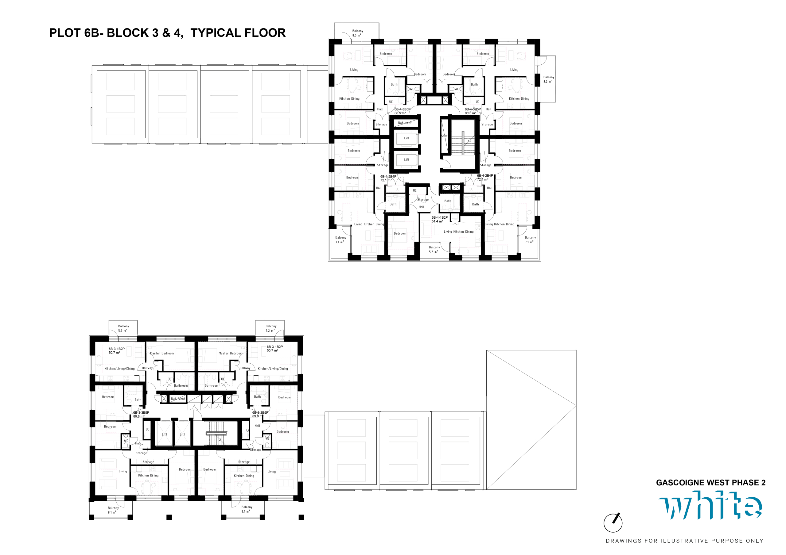 GW2_Plot 6B Upper floor layouts_White Arkitekter