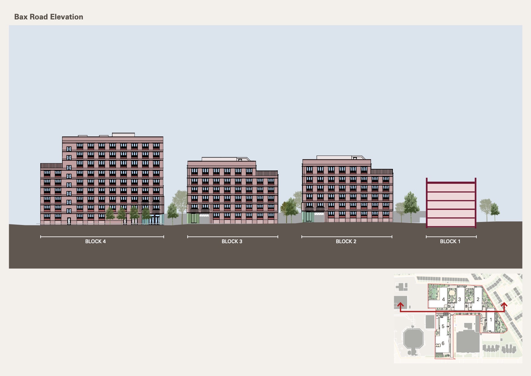 Victoria Point - Bax Road elevation